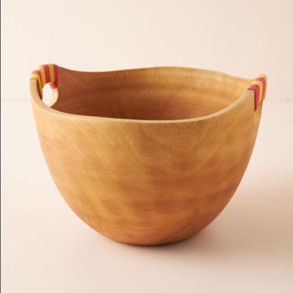 Anthropologie Amai Serving Wooden Bowl - Picture 8 of 9